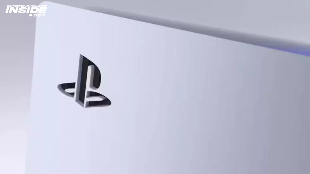 PS5 logo panel close-up