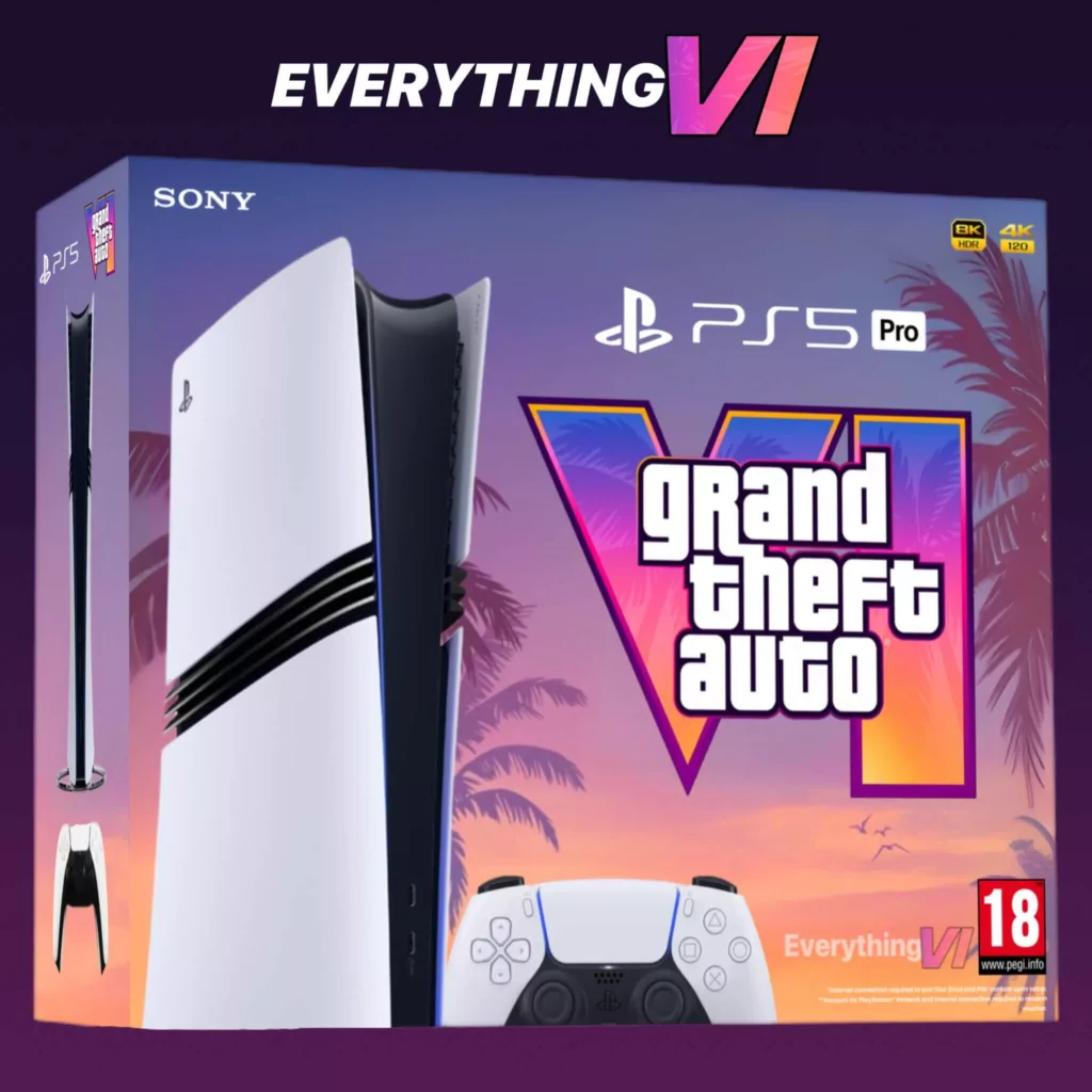 Concept art of the PS5 Pro GTA 6 box by @EverythingVL on X