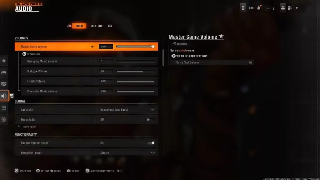 Optimized audio settings for Call of Duty Black Ops 6