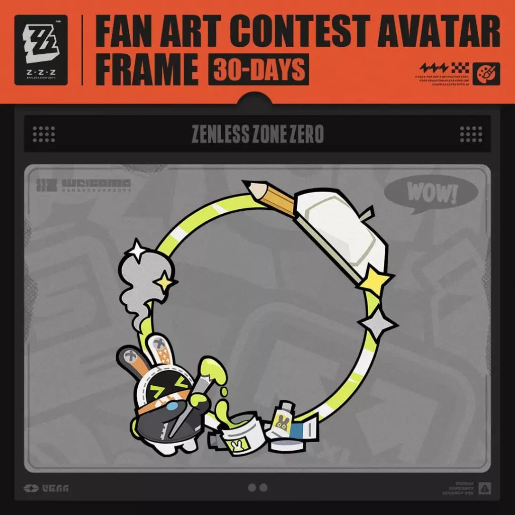 Avatar offered to participants of the Jane Doe fan art contest in Zenless Zone Zero