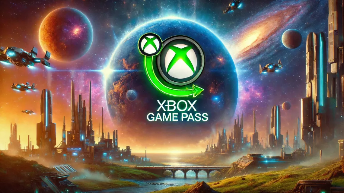 Image inspired by Star Wars Outlaws with the Xbox Game Pass logo