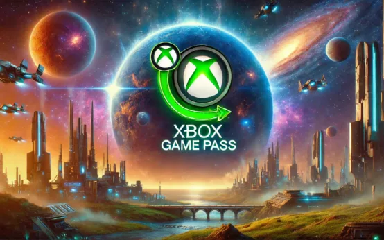 Image inspired by Star Wars Outlaws with the Xbox Game Pass logo