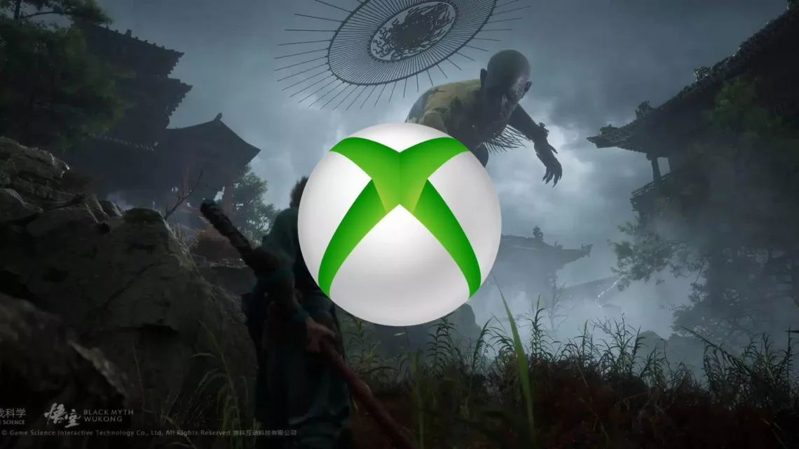 Screenshot of Black Myth: Wukong with the Xbox logo