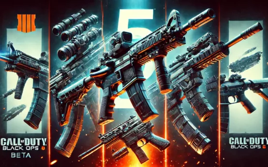 Image depicting 5 weapons from Black Ops 6 to illustrate the top choices